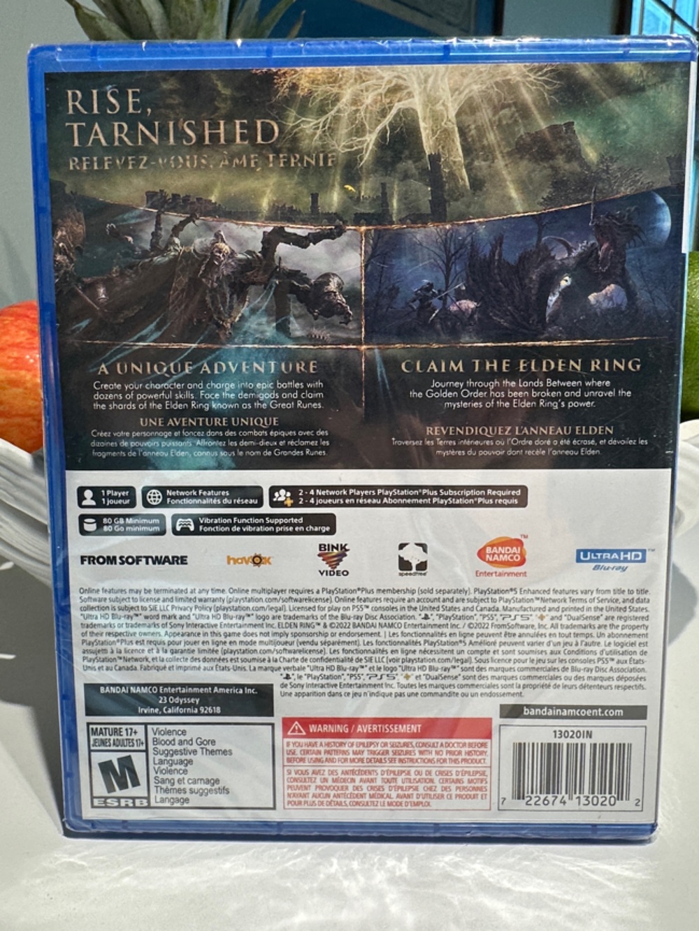 Elden Ring PS5 - Black/Blue (Bandai Namco) NEW IN PACKAGING - Picture 2 of 3